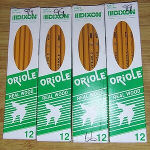 New - 48 Dixon Ticonderoga Company 12872 Oriole No.2 Real Wood Pencils USA 287-2